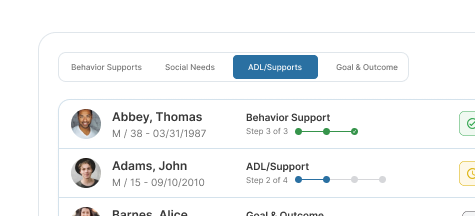 CareTracker — Choose Service or Program Modules screenshot