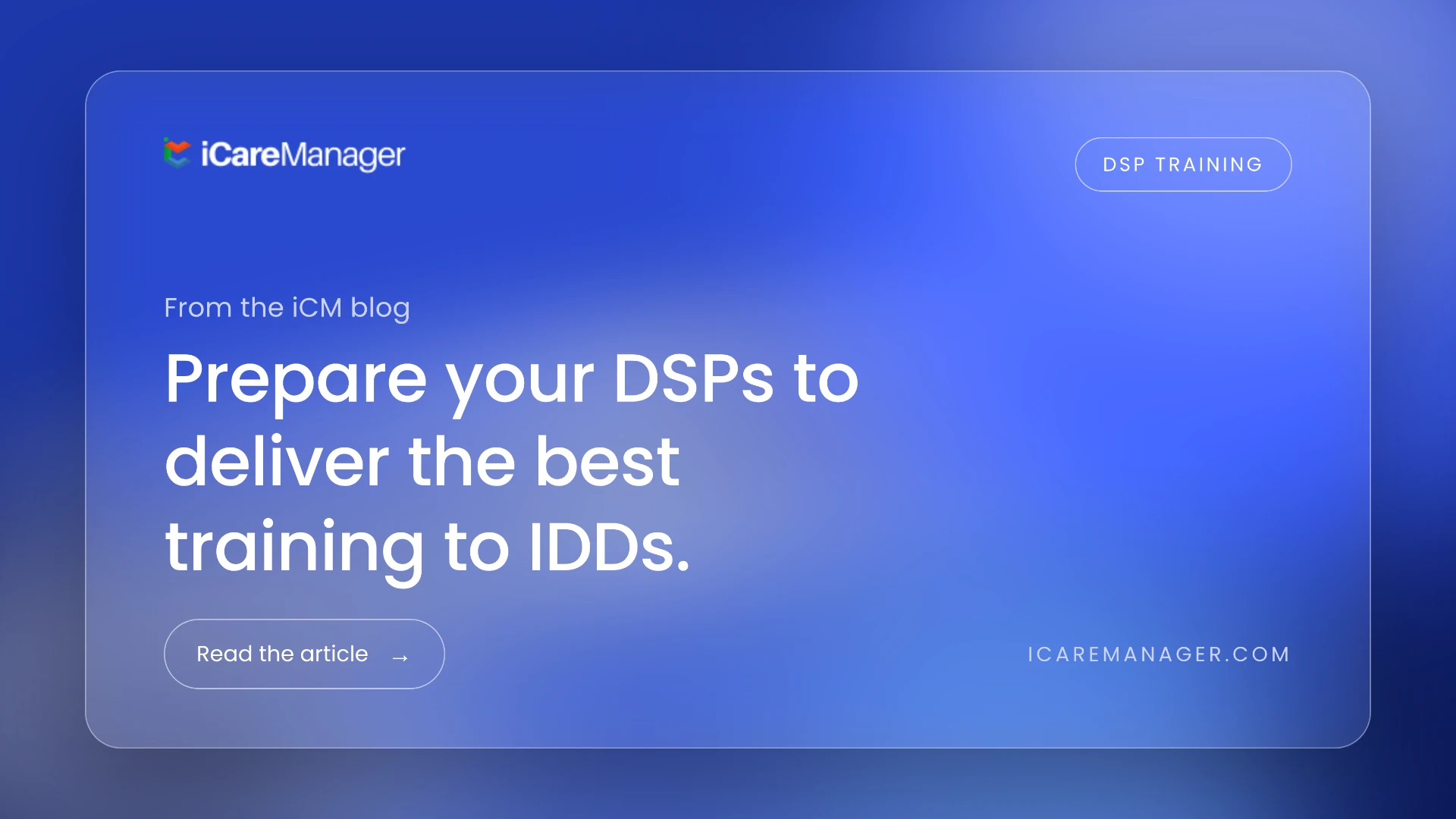 Prepare Your DSPs to Provide the Best Training to IDDs for Equal Opportunity Positions