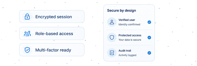 Mobile App — Log In Securely screenshot